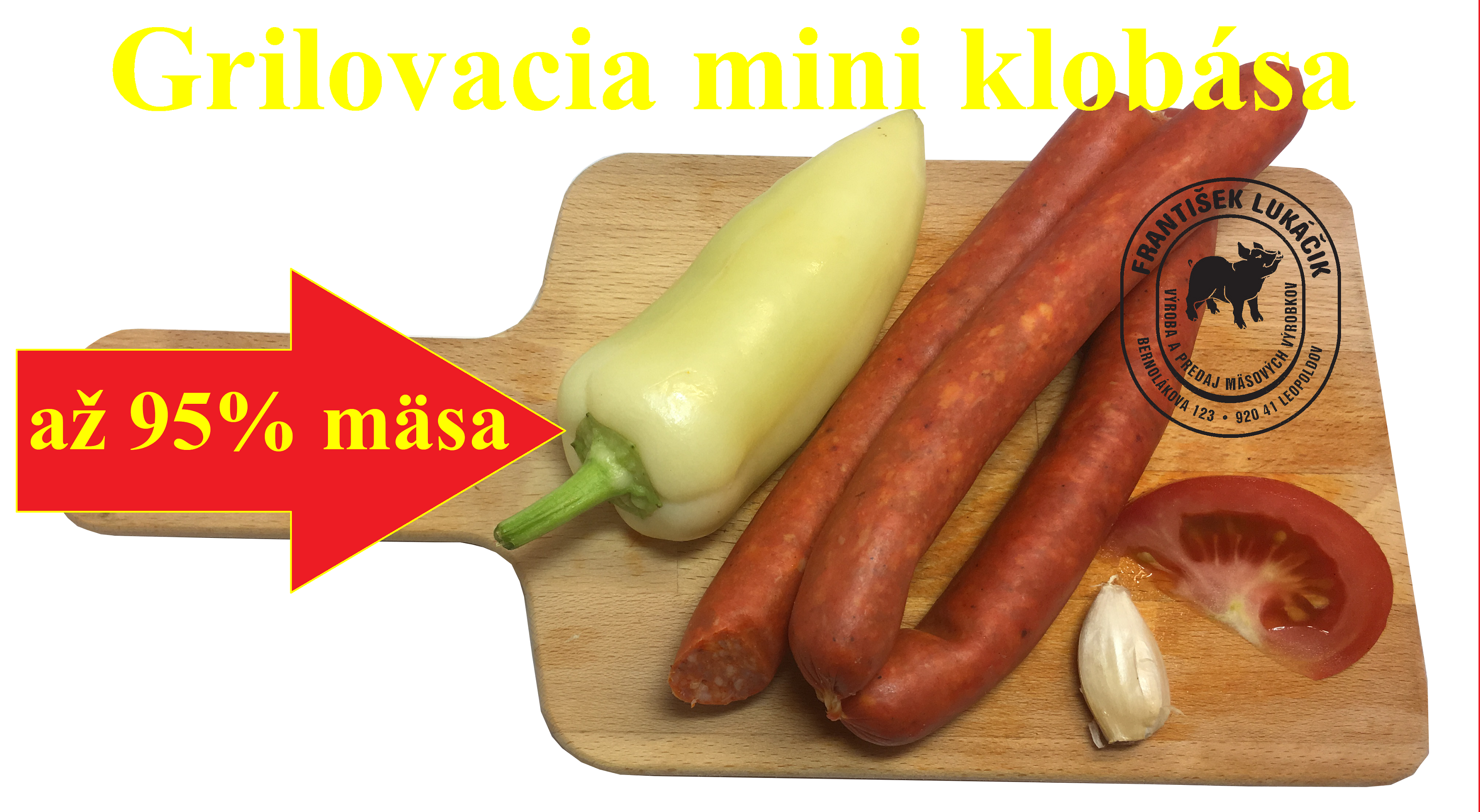 Grilovacia klobása mini